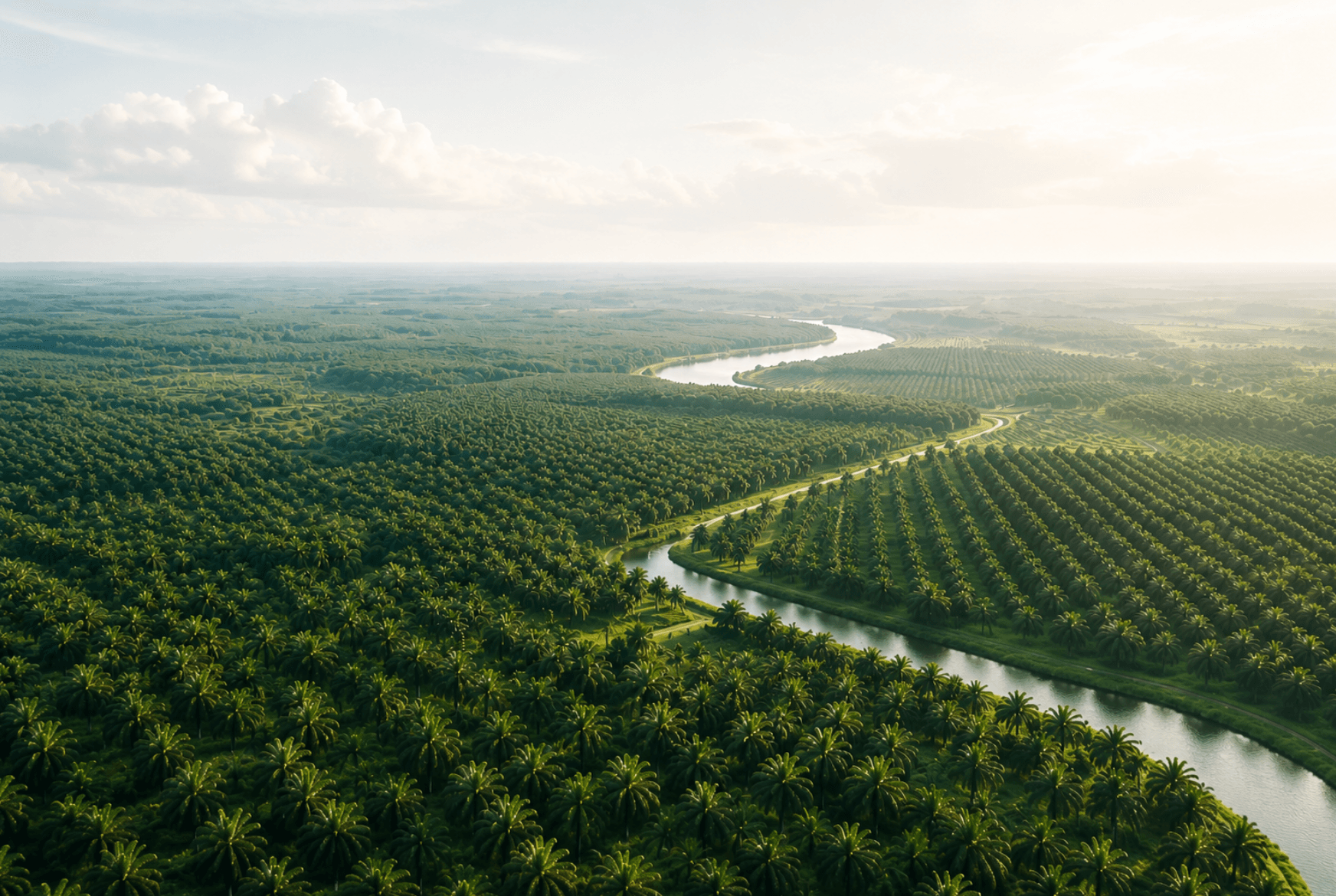 Plantación de palma africana